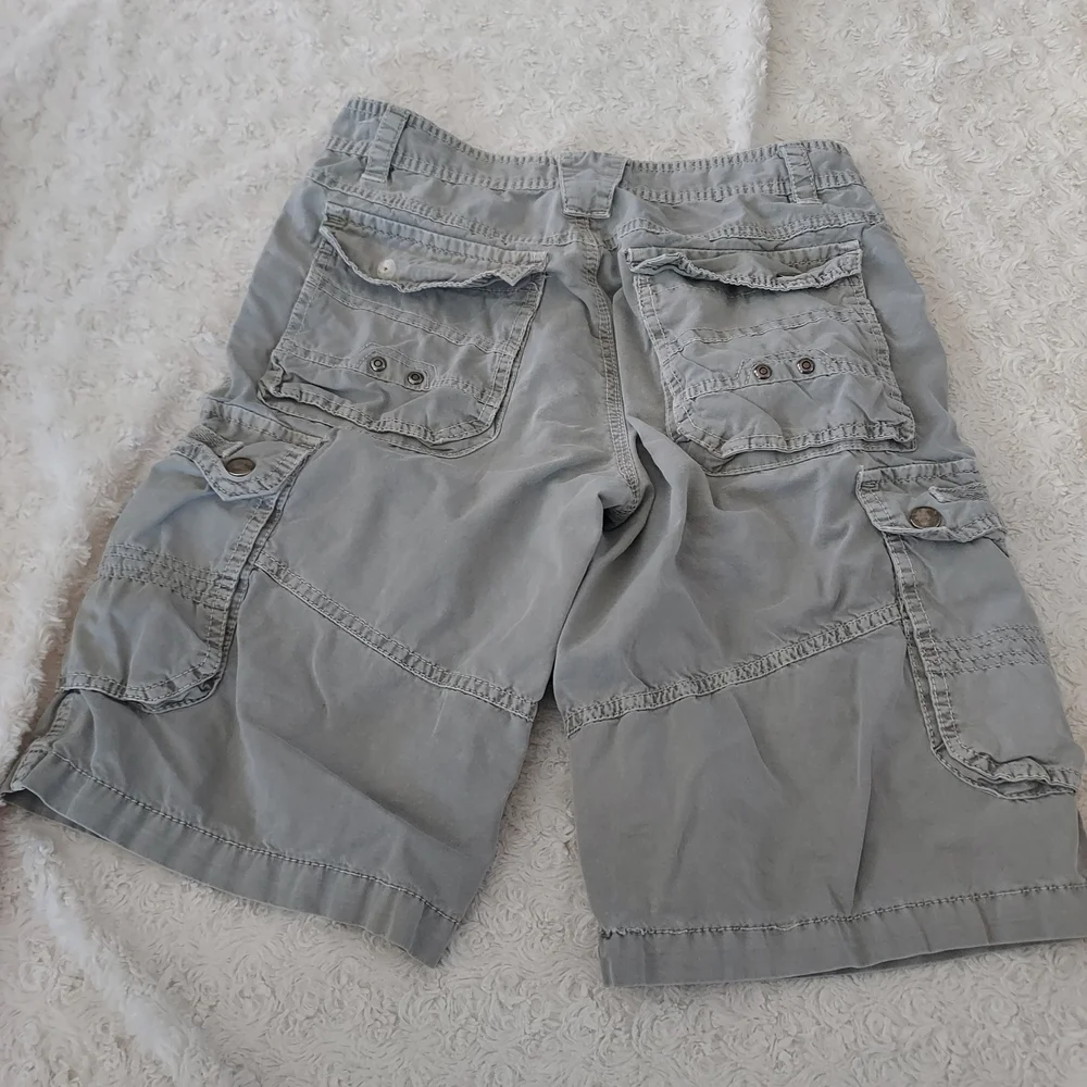 Old Skool Casual Cargo Shorts in Light Gray Young Men Sz 16 Everyday Casual